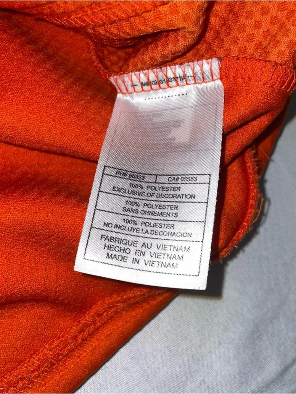 Nike Clemson Tigers Quarter Zip Pullover Orange Nike Fit Dry Youth Large 12-14‎